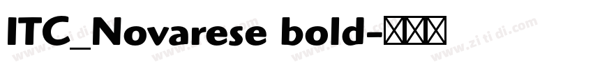 ITC_Novarese bold字体转换